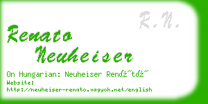 renato neuheiser business card